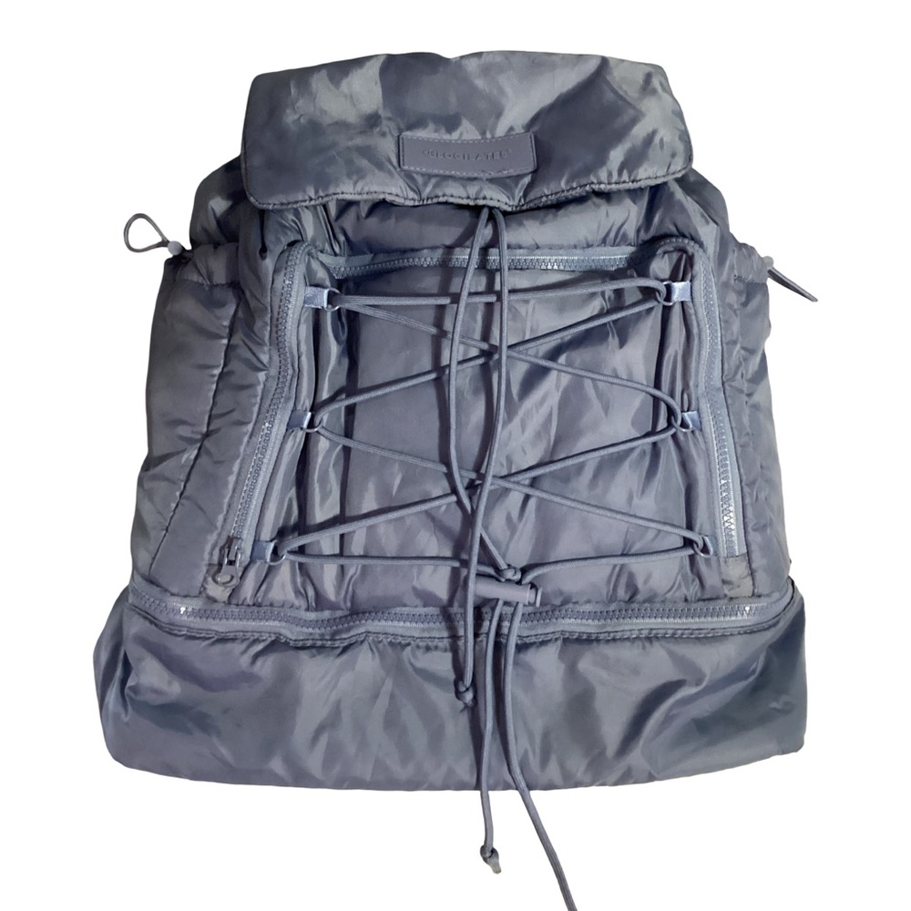 BLOGILATES Ultimate Steel Blue Nylon Puffer Athletic Trainer Backpack Yoga Bag